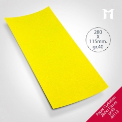 Foto principal PAPEL CORINDON AMARILLO 280X115 GR40