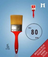 Foto principal BROCHA MANGO ROJO PIGMENTIO 80MM