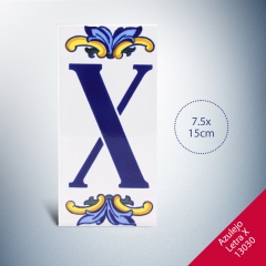 Foto principal AZULEJO LETRA X medidas 7.5x15cm