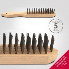 Foto principal CEPILLO ACERO 5 FILAS MANGO MADERA