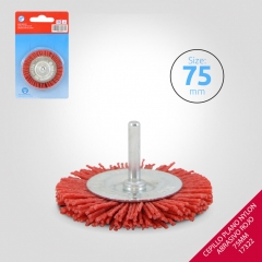 Foto principal CEPILLO PLANO ABRASIVO NYLON ROJO 75MM