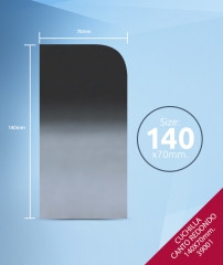 Foto principal CUCHILLA RASPADOR CANTO REDONDO INOXIDABLE 140X70mm