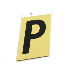 Foto principal LETRA P ALUMINIO ADHESIVA 3’’ (89X57MM) SABAT