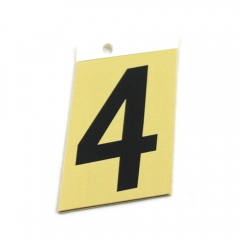 Foto principal NÚMERO 4 ALUMINIO ADHESIVO 3’’ (89X57MM) SABAT