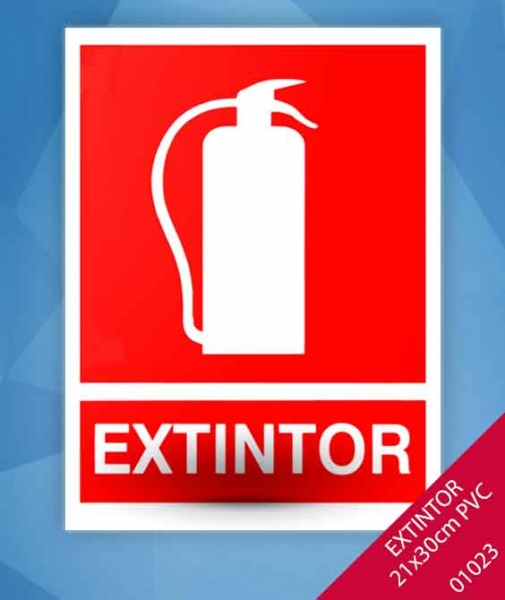 Foto principal EXTINTOR LUMINISCENTE 21X30 CMS.