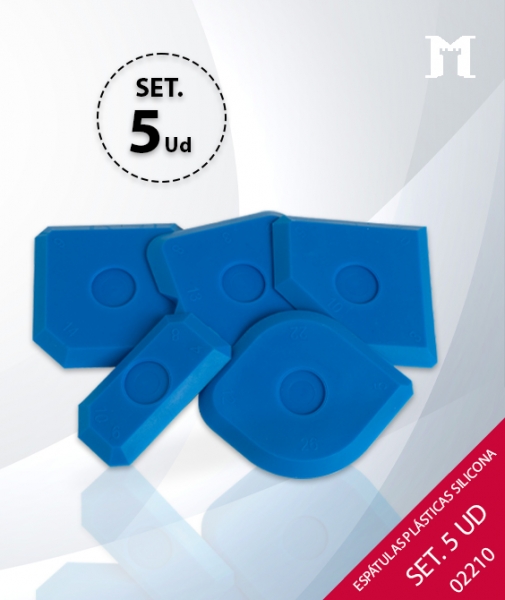 Foto principal SET 5 ESPATULAS PLASTICAS SILICONA