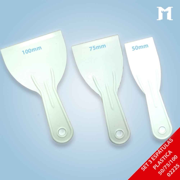 Foto principal SET 3 ESPATULAS PLASTICAS CON MANGO