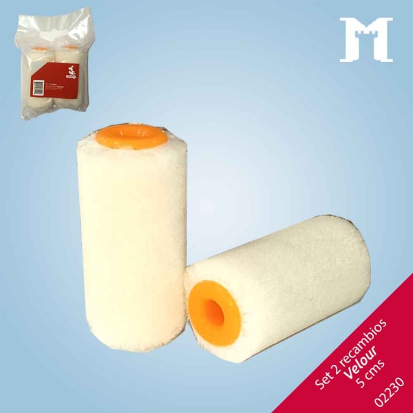 Foto principal SET RPTOS.RODILLO VELOUR 5CM.(2UDS)