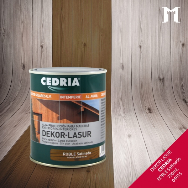 Foto principal ROBLE SATINADO CEDRIA DEKOR LASUR 750ML