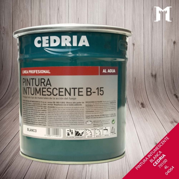 Foto principal PINTURA INTUMESCENTE BLANCA 4L 70100