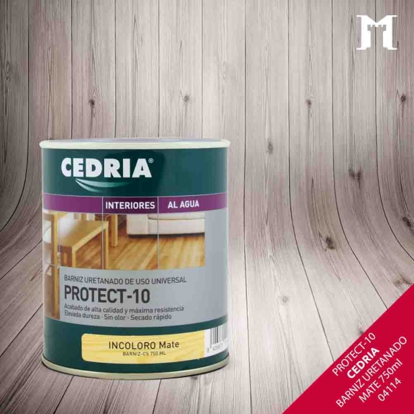 Foto principal CEDRIA BARNIZ PROTECT-10 MATE AL AGUA 750ML