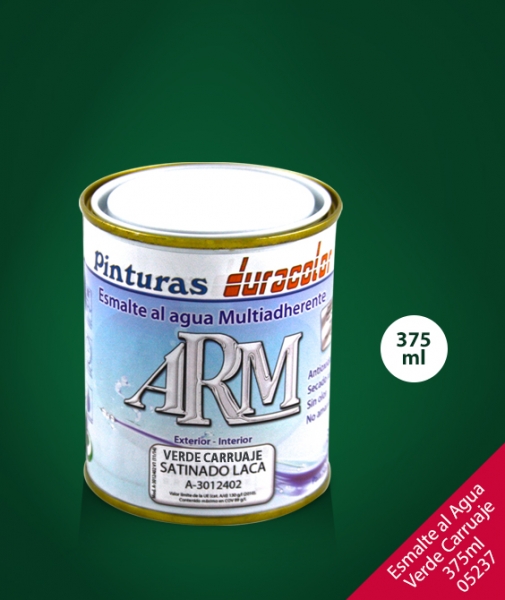 Foto principal ESMALTE AL AGUA SATINADO VERDE CARRUAJE 375ML