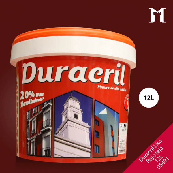 Foto principal DURACRIL LISO 12L ROJO TEJA BASE TR