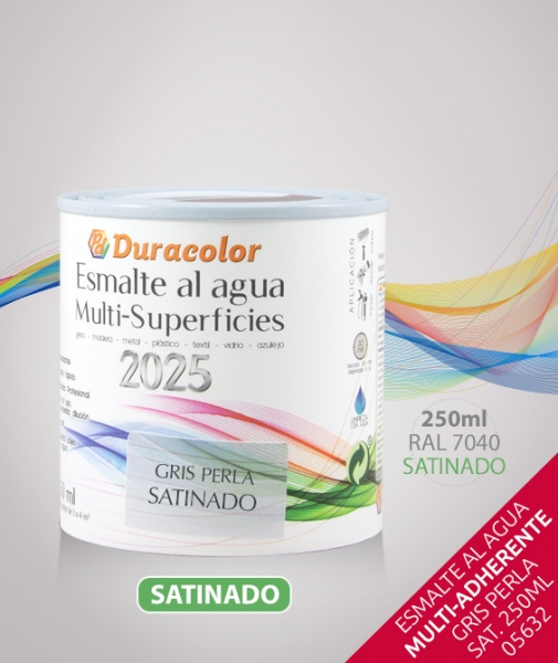Foto principal ESMALTE AL AGUA MULTISUPERFICIES GRIS PERLA SATINADO 250ML