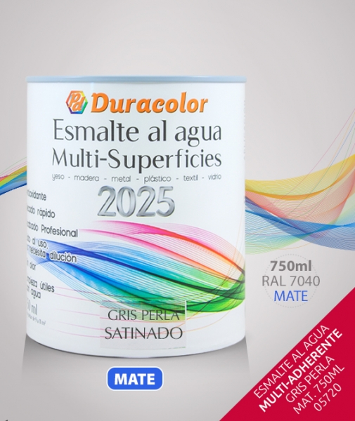 Foto principal ESMALTE AL AGUA MULTISUPERFICIES GRIS PERLA MATE 750ml