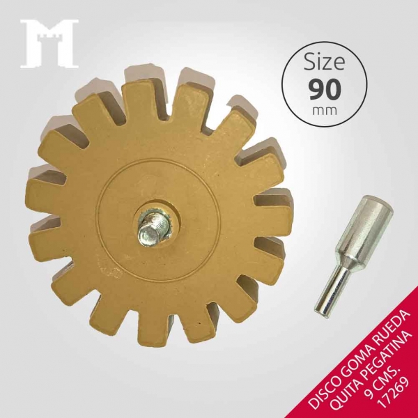 Foto principal DISCO GOMA RUEDA QUITA PEGAT/VINILO