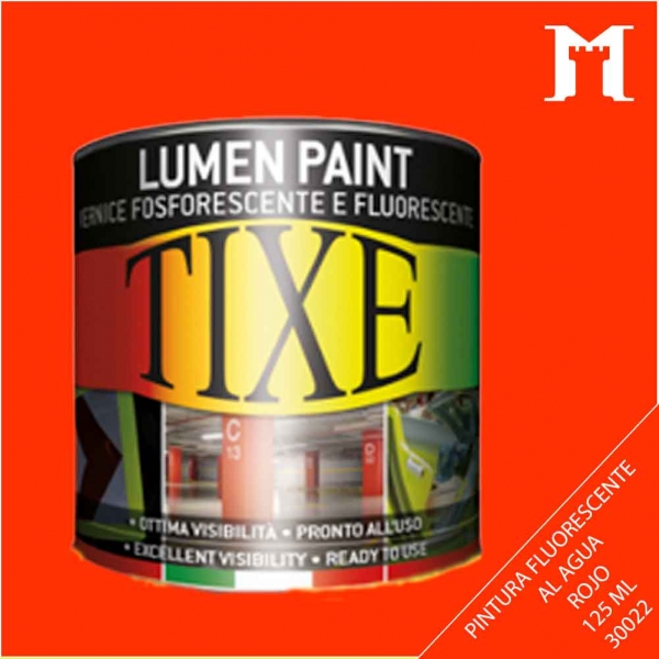 Foto principal PINTURA FLUOR.AL AGUA ROJO 125ML.