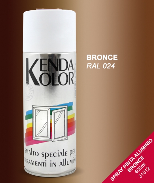 Foto principal SPRAY PINTA ALUMINIO COLOR BRONCE BRILLO  KENDA 400ml 