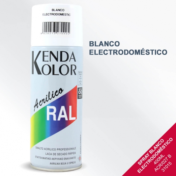 Foto principal SPRAY BLANCO ELECTRODOMÉSTICOS KENDA 400ML