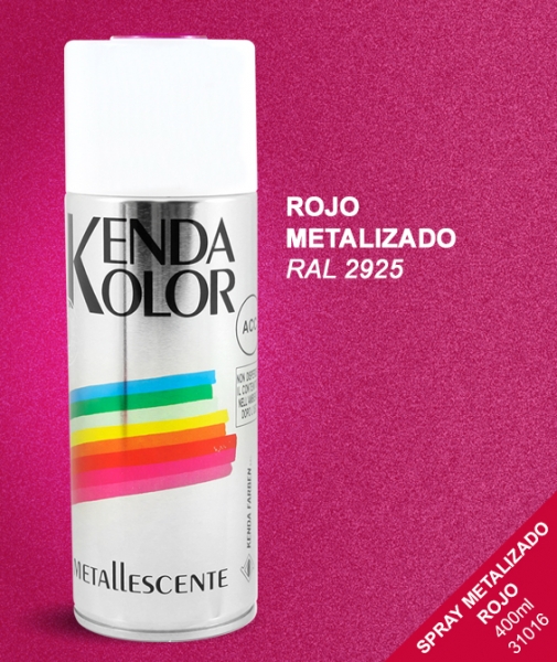 Foto principal SPRAY METALIZADO ROJO KENDA 400ml SIN/020 2925