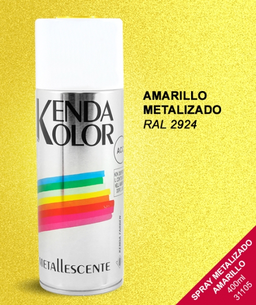 Foto principal SPRAY METALIZADO AMARILLO KENDA 400ml SIN/020 2924