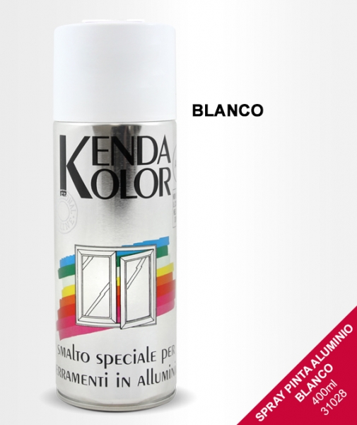 Foto principal SPRAY PINTA ALUMINIO COLOR BLANCO BRILLO KENDA 400ml RAL 9010 