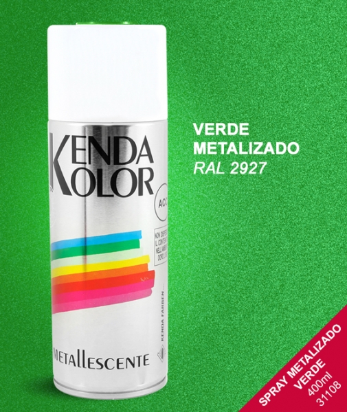 Foto principal SPRAY METALIZADO VERDE KENDA 400ml SIN/2927