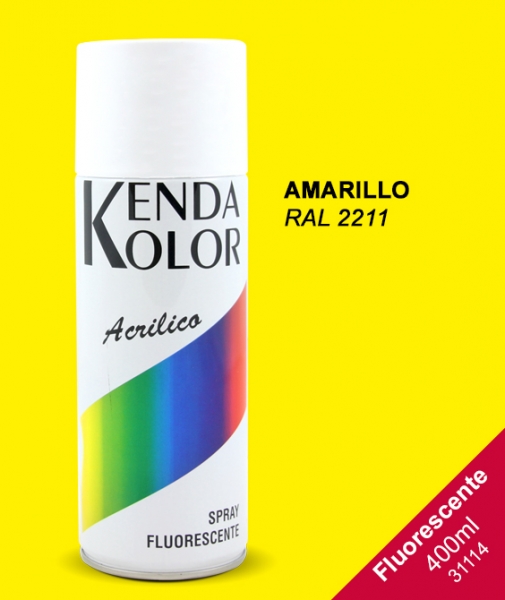 Foto principal SPRAY FLUORESCENTE AMARILLO KENDA 400ml RAE 2211