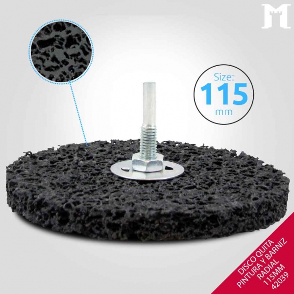 Foto principal DISCO QUITA OXIDO CON VASTAGO 115MM