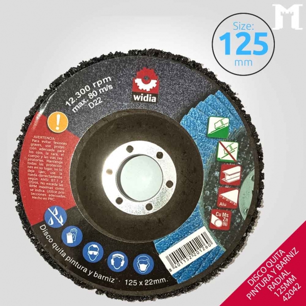Foto principal DISCO QUITA OXIDO SIN VASTAGO 125MM