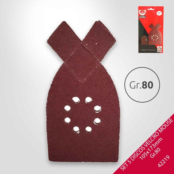 Foto principal D.VELCRO MOUSE 105X173 G.80 SET 5UD