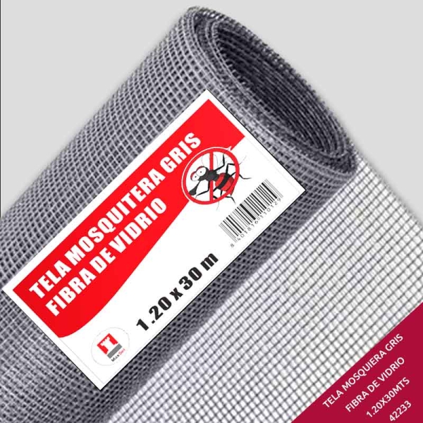 Foto principal MOSQUITERA GRIS FIBRA VIDRI 1.2X30M