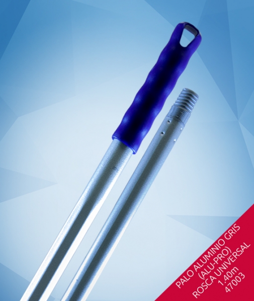 Foto principal PALO ALUMINIO GRIS (ALU-PRO) 1.40m ROSCA UNIVERSAL