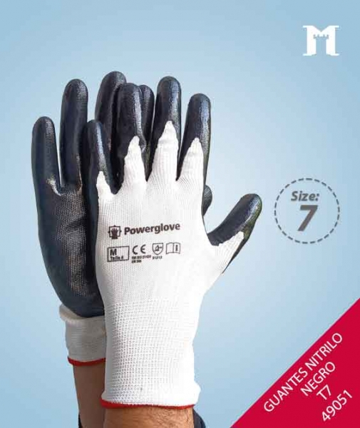Foto principal GUANTE NITRILO NEGRO T.7 FQ-20972