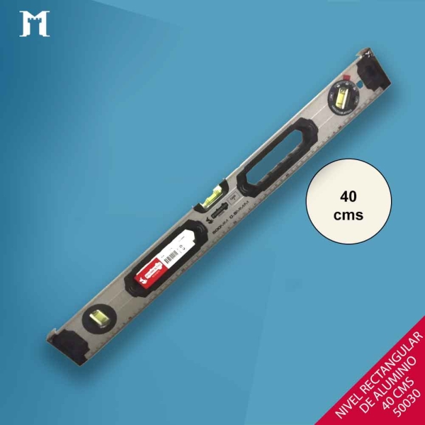 Foto principal NIVEL ALUMINIO RECTANGULAR MAGNETICO 400MM.