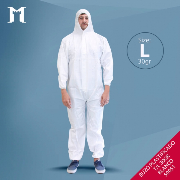 Foto principal BUZO PLASTIFICADO T/L.30GRS.BLANCO