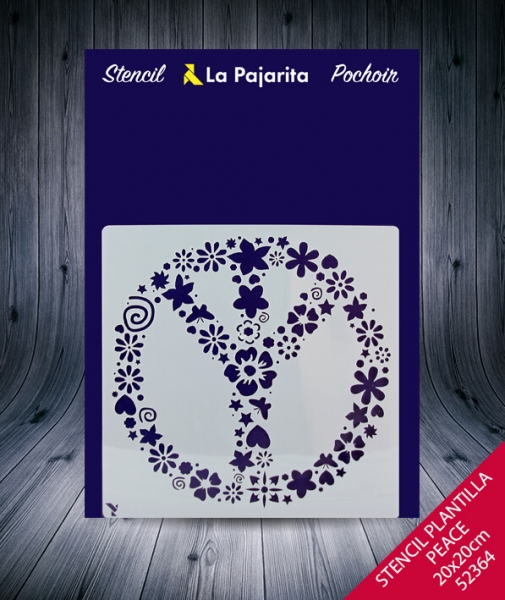 Foto principal STENCIL ST-20 PEACE PLANTILLA