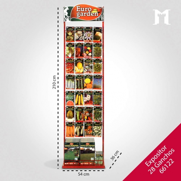 Foto principal EXPOSITOR DE PIE 28GANCHOS EURO GARDEN