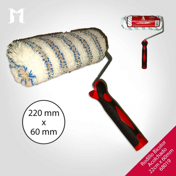 Foto principal RODILLO BICOLOR ACOLCHADO 22X60