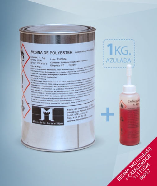 Foto principal RESINA AZULADA 1KG+CATALIZADOR 11111024