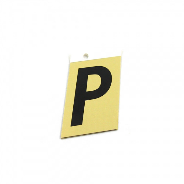 Foto principal LETRA P ALUMINIO ADHESIVA 5/8’’ (16X10MM) SABAT