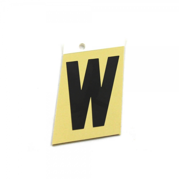 Foto principal LETRA W ALUMINIO ADHESIVA 1.5’’ (32X25MM) SABAT
