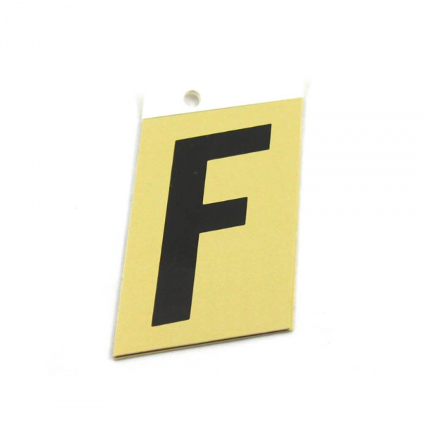 Foto principal LETRA F ALUMINIO ADHESIVA 2’’ (61X38MM) SABAT