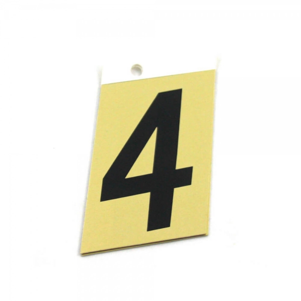 Foto principal NÚMERO 4 ALUMINIO ADHESIVO 2’’ (61X38MM) SABAT