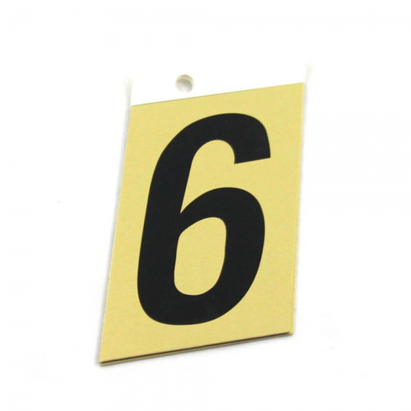 Foto principal NÚMERO 6 ALUMINIO ADHESIVO 3’’ (89X57MM) SABAT