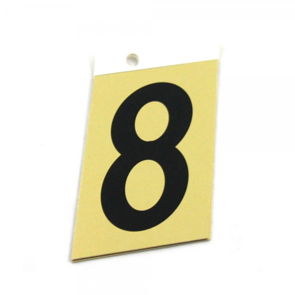 Foto principal NÚMERO 8 ALUMINIO ADHESIVO 3’’ (89X57MM) SABAT