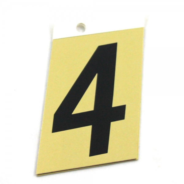 Foto principal NÚMERO 4 ALUMINIO ADHESIVO 6’’ (152X102MM) SABAT