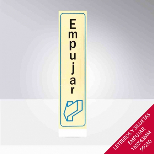 Foto principal LETREROS Y SILUETAS EMPUJAR 165X43mm