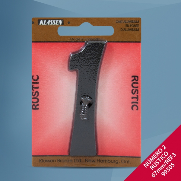 Foto principal NÚMERO 1 RÚSTICO 67MM REF3