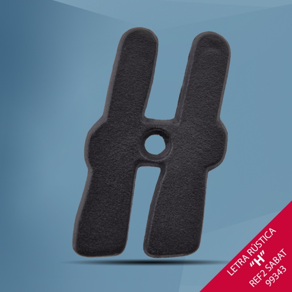 Foto principal LETRA H RÚSTICA REF2 SABAT